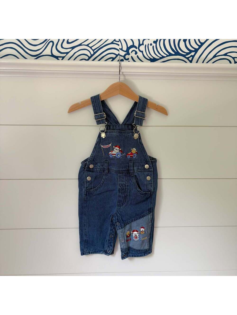 vintage buster browns race car overalls